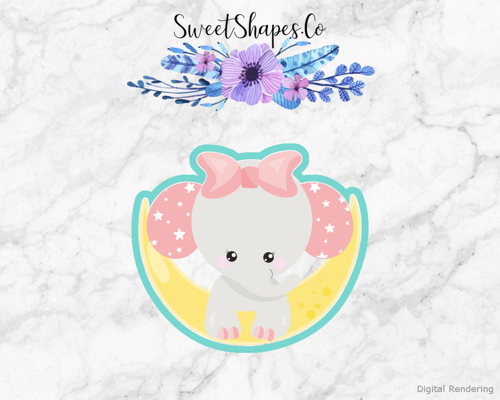 Elephant Baby 4 Cookie Cutter