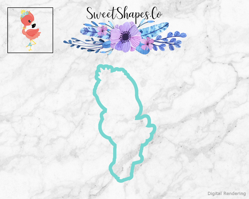 Flamingo Princess 1 Cookie Cutter