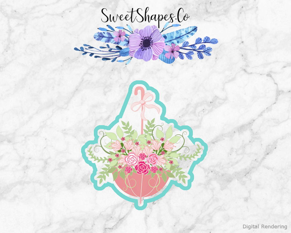 Floral Umbrella Cookie Cutter