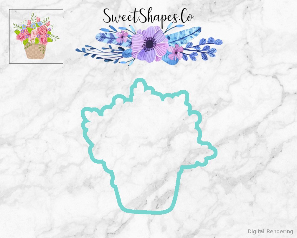 Flower Basket Cookie Cutter