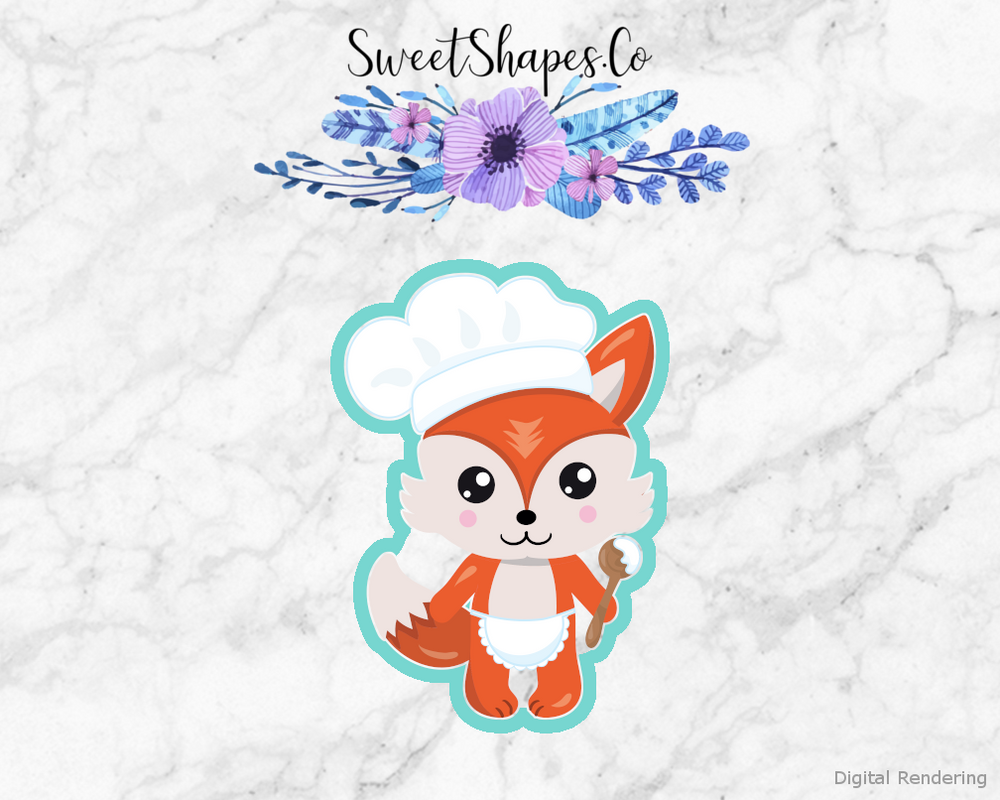 Fox With Chef Hat Cookie Cutter