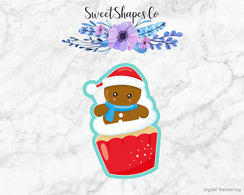 Gingerbread Man Cupcake Cookie Cutter