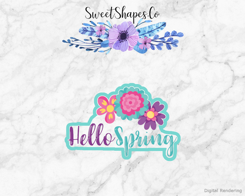 Hello Spring 1 Cookie Cutter