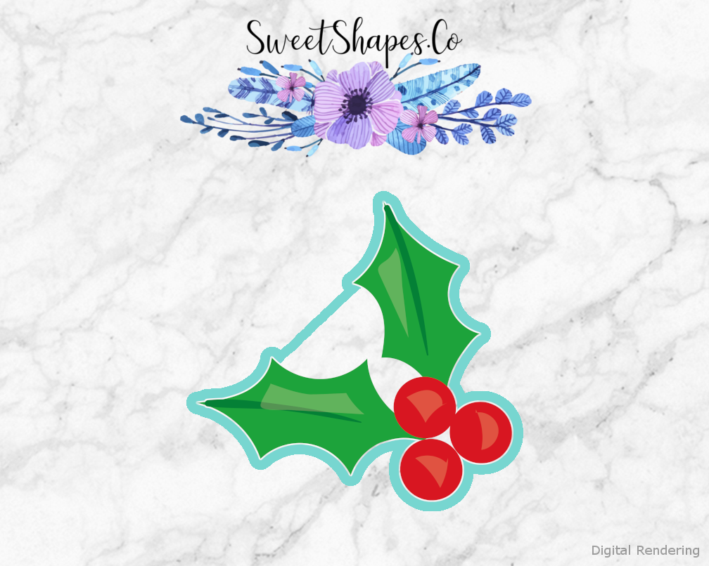 Holly Cookie Cutter