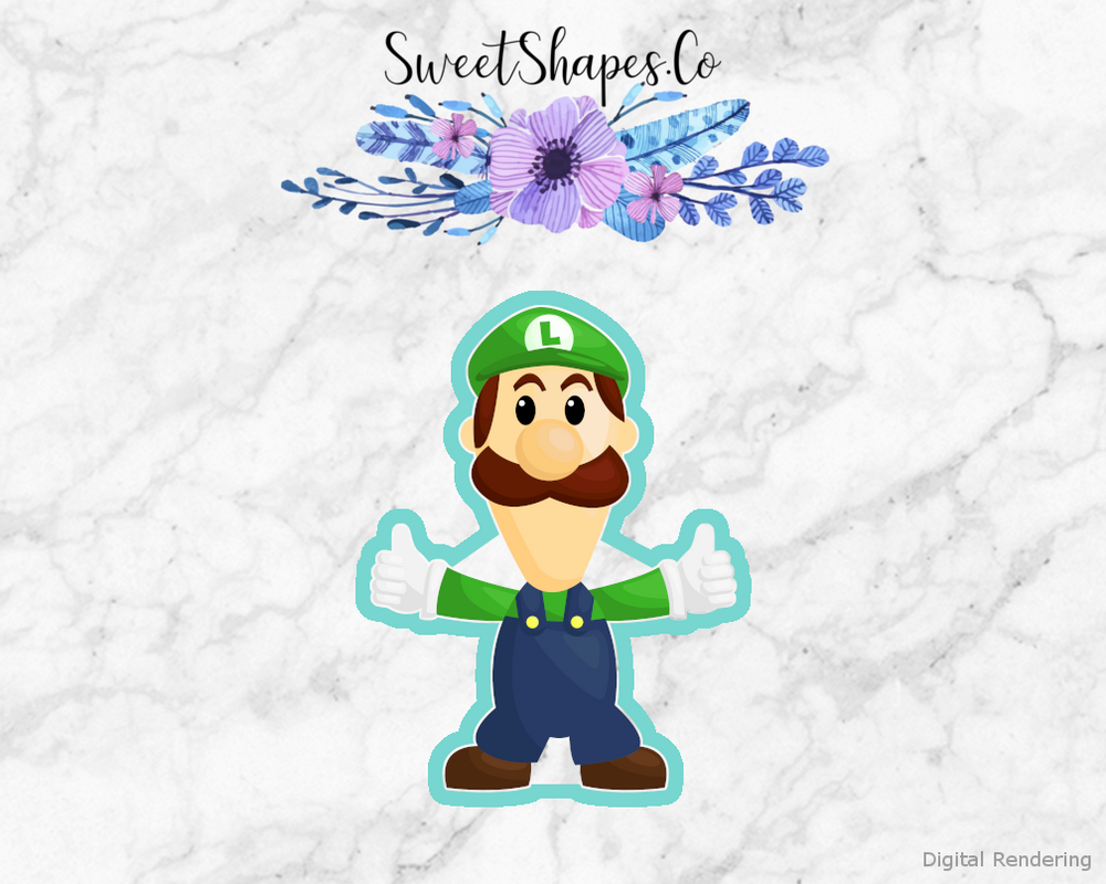 Italian Plumber 3 Cookie Cutter