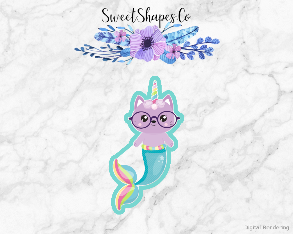 Mermaid Unicorn Cat 1 Cookie Cutter