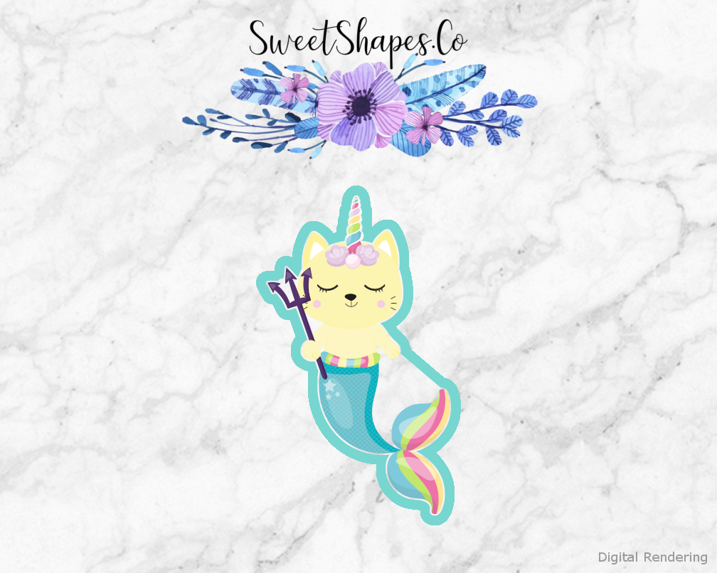 Mermaid Unicorn Cat 2 Cookie Cutter