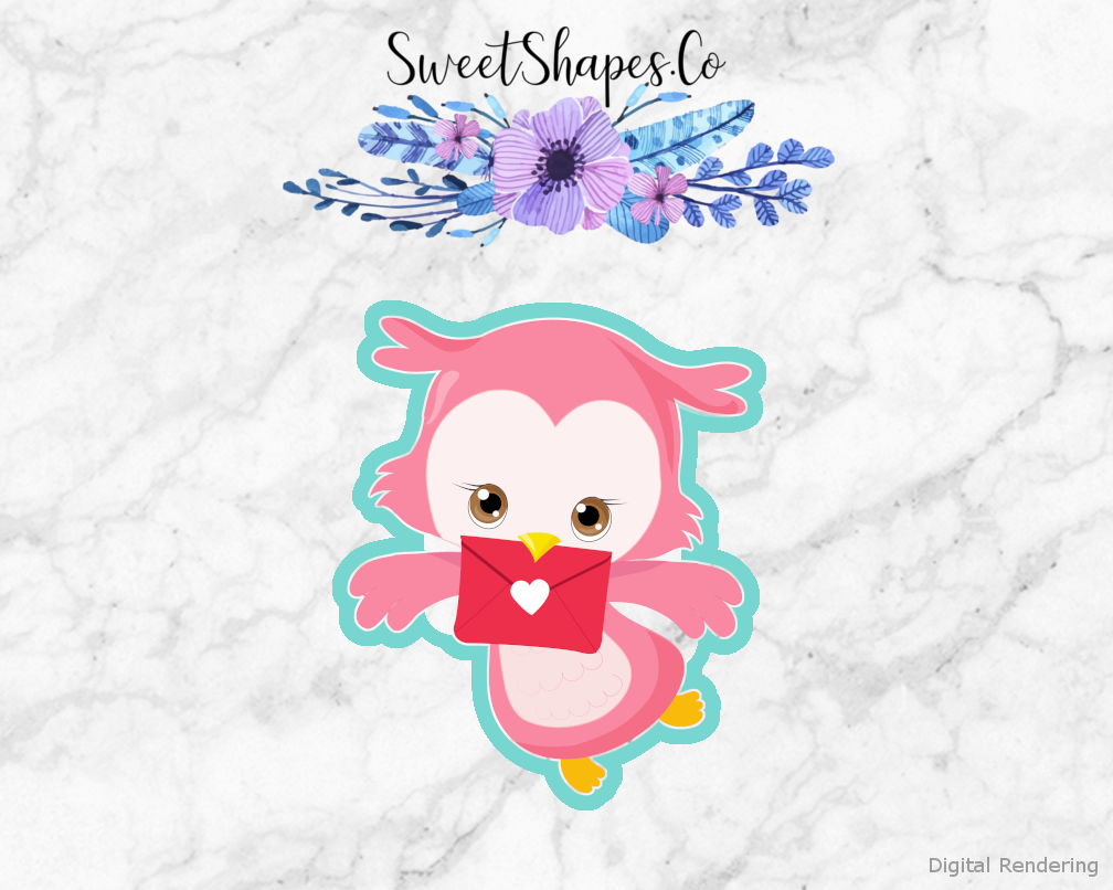 Owl With Envelope Cookie Cutter