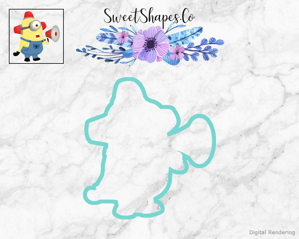 Scientist And Yellow Helper 8 Cookie Cutter – SweetShapes.Co