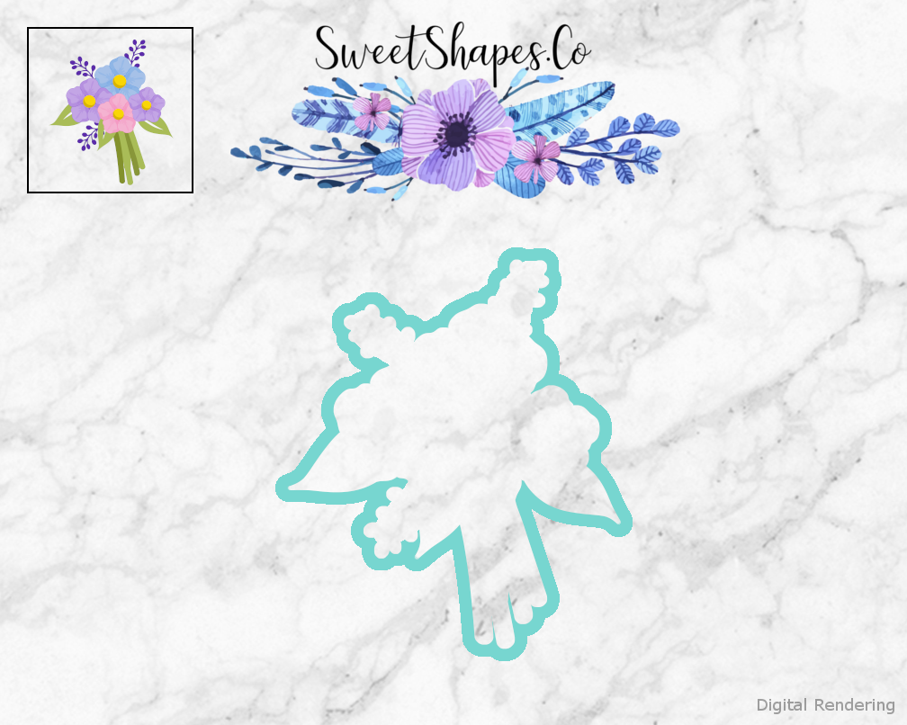 Spring Flower Accent 2 Cookie Cutter