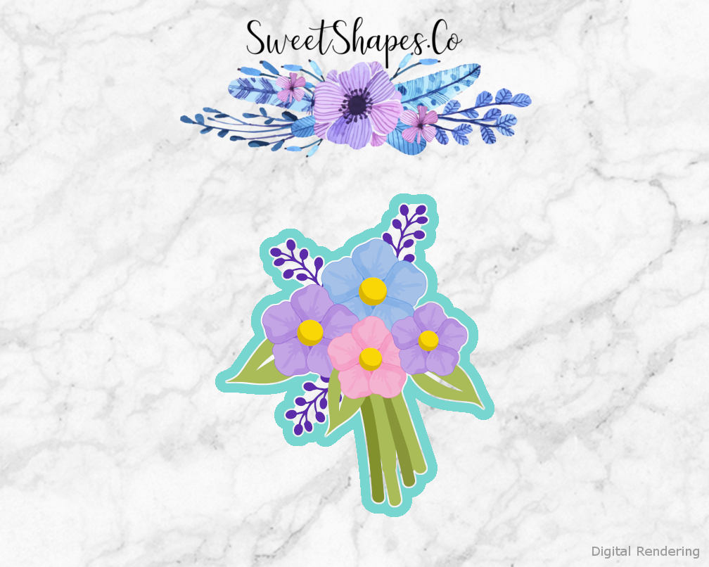 Spring Flower Accent 2 Cookie Cutter
