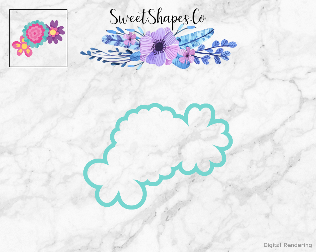 Spring Flowers Cookie Cutter