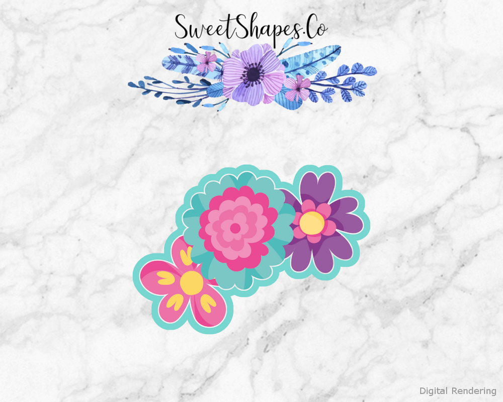 Spring Flowers Cookie Cutter