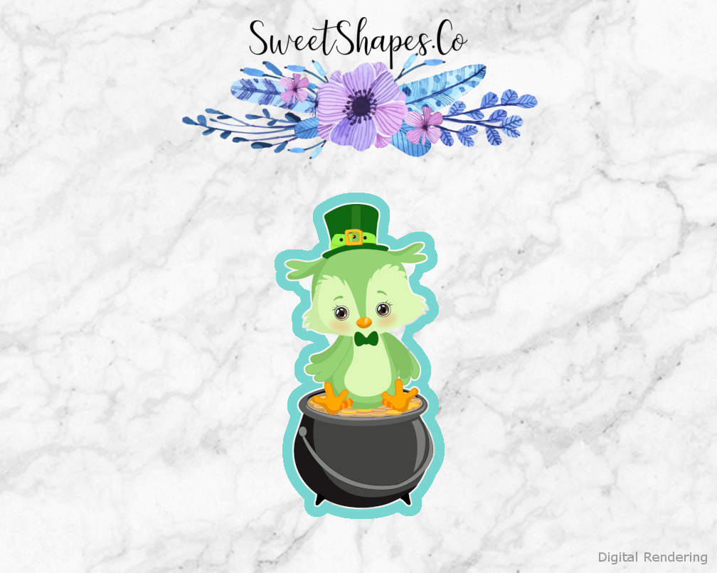 St Patricks Day Owl Cookie Cutter