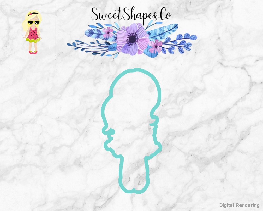 Summer Girl 2 Cookie Cutter