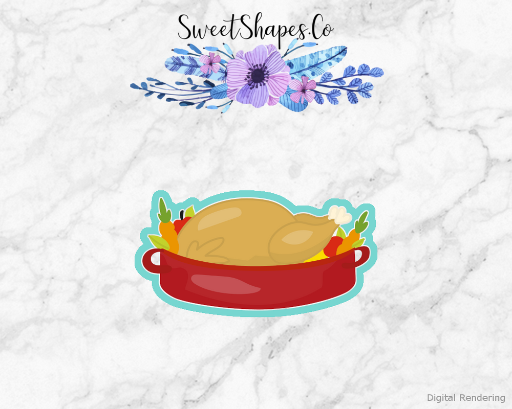 Turkey In Roasting Pan Cookie Cutter