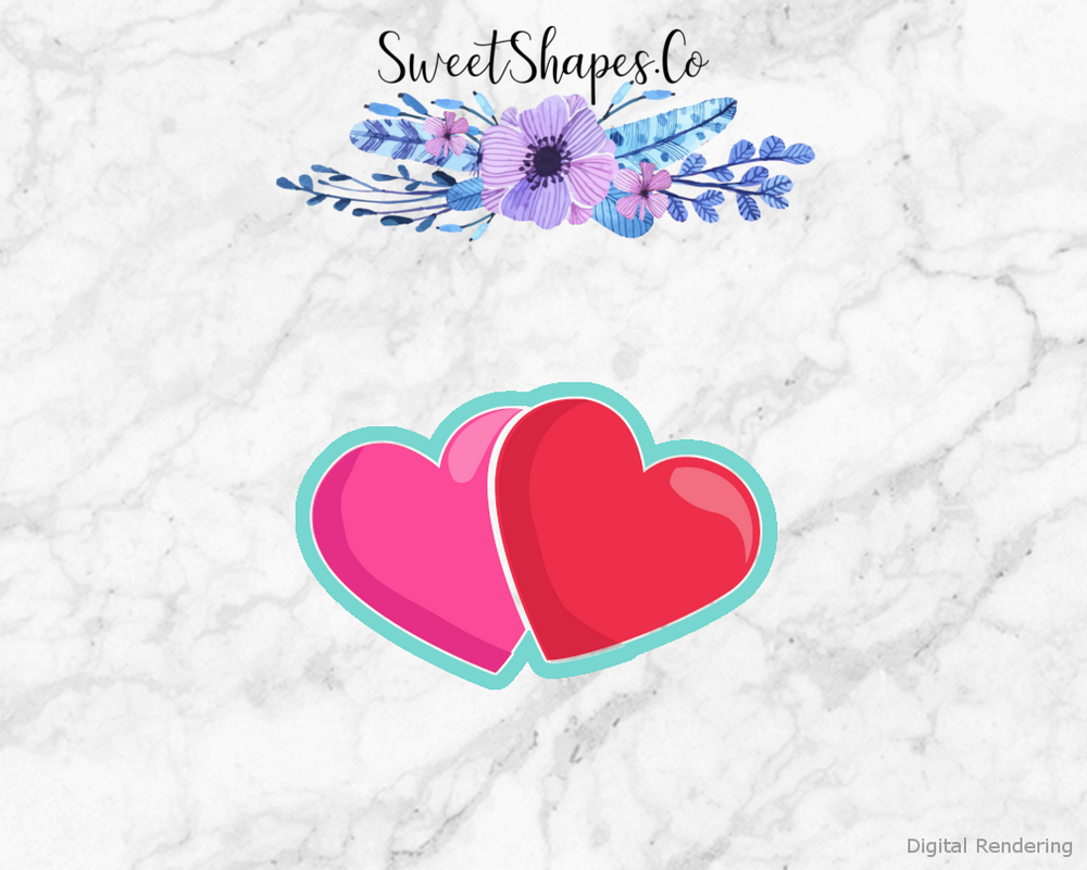 Two Hearts 1 Cookie Cutter