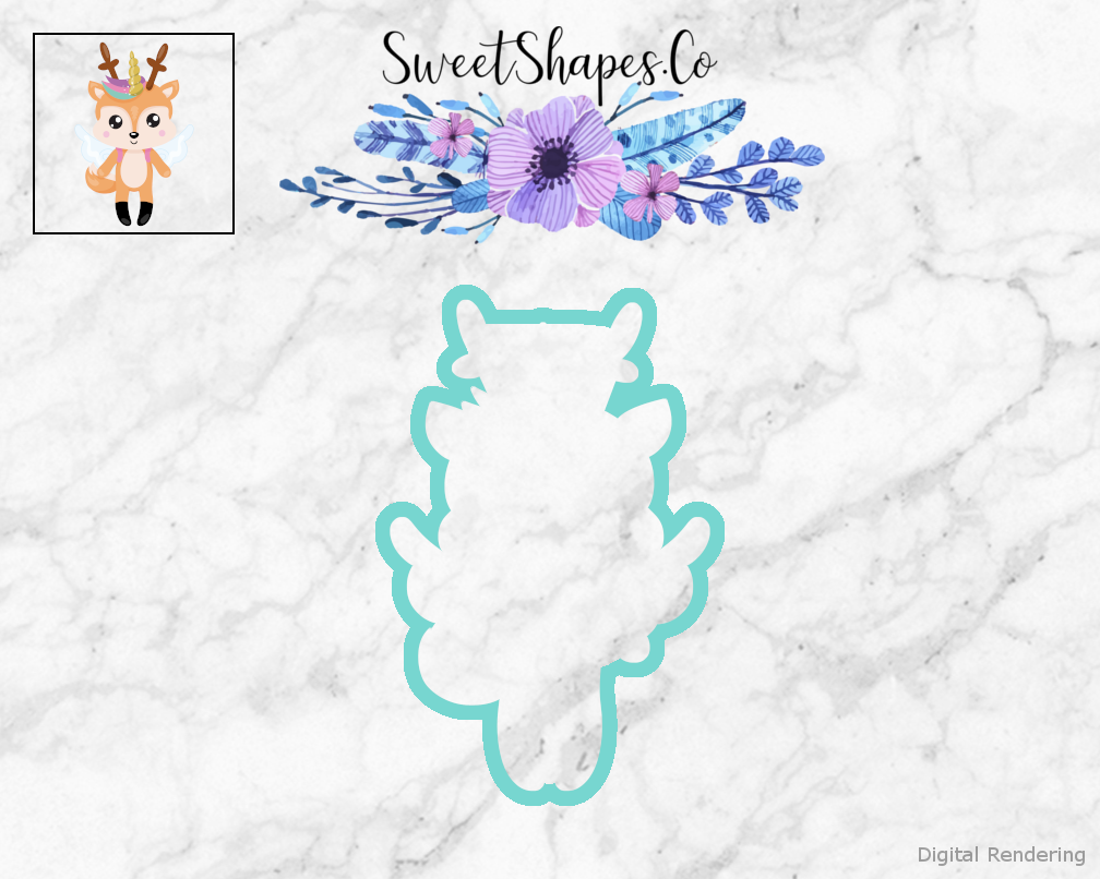 Unicorn Deer Cookie Cutter