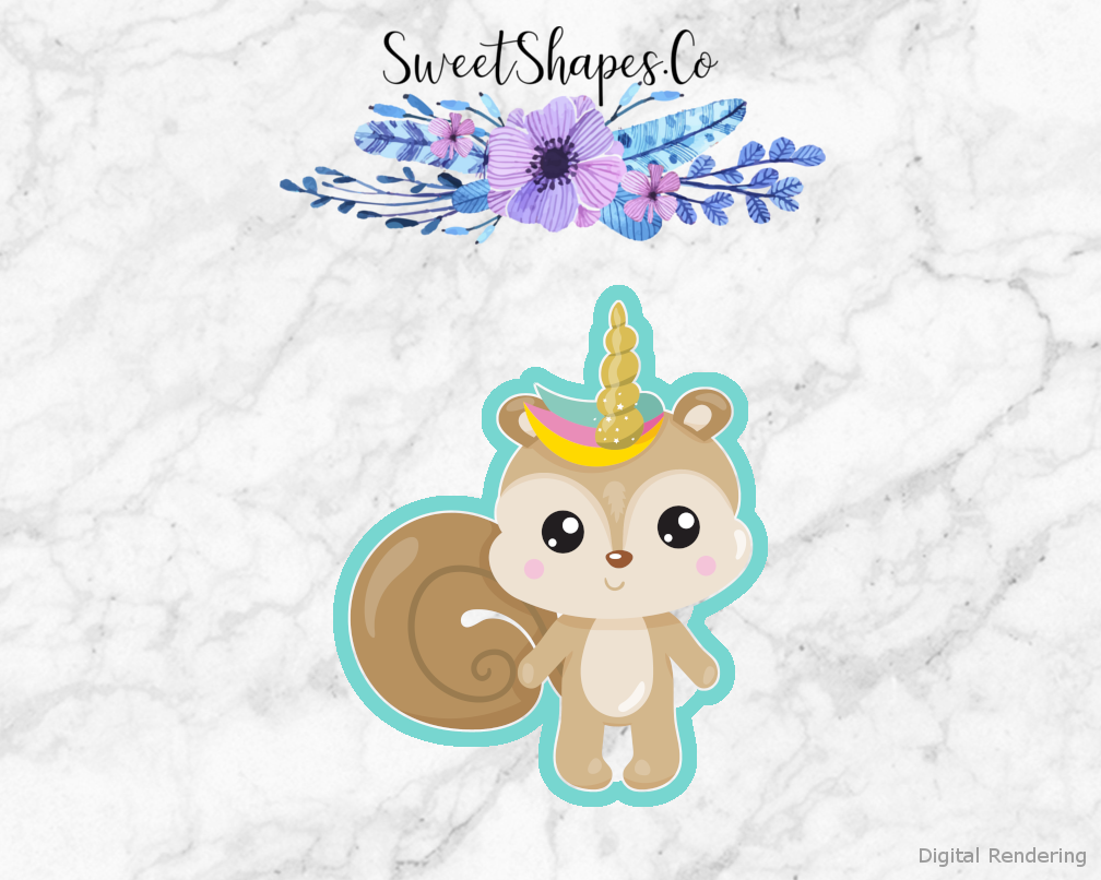 Unicorn Squirrel Cookie Cutter