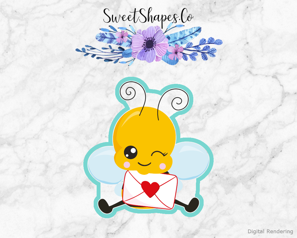 Valentine Bee 4 Cookie Cutter