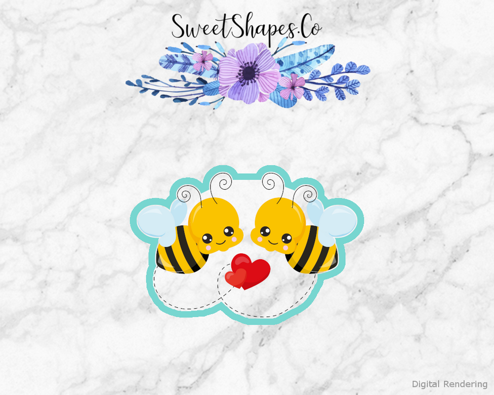 Valentine Bees 1 Cookie Cutter