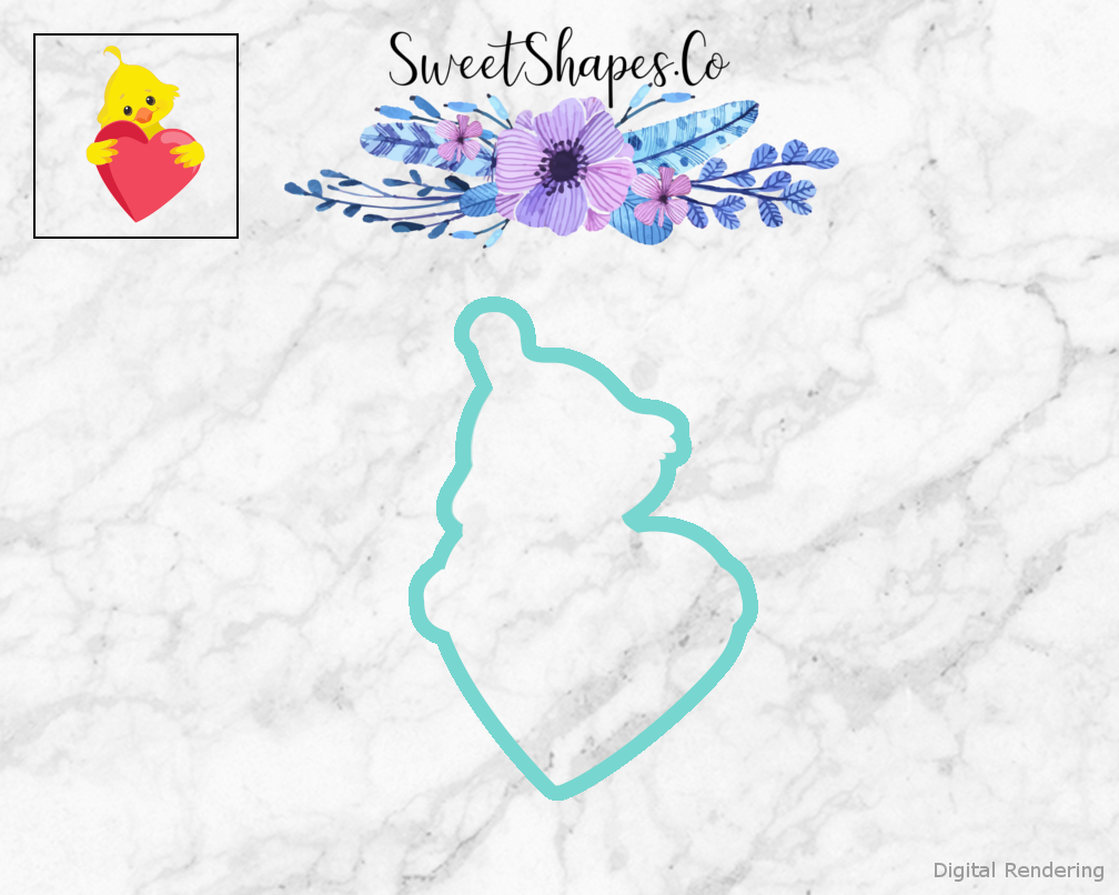 Valentine Duckling Cookie Cutter
