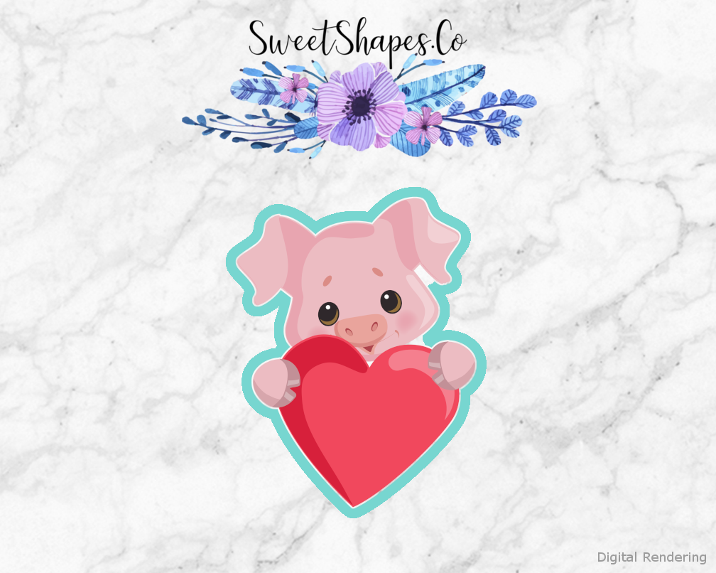 Valentine Piglet Cookie Cutter