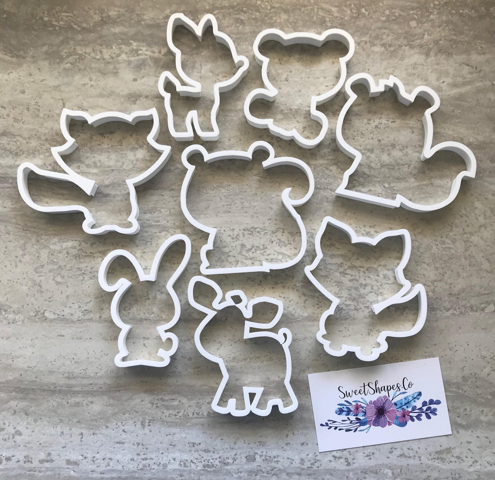 Woodland Creatures Cookie Cutters - Set of 8 cutters