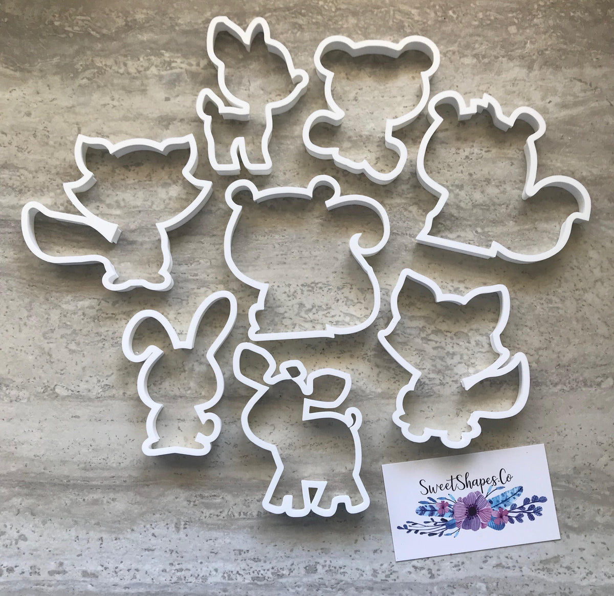 Woodland Creatures Cookie Cutters - Set of 8 cutters