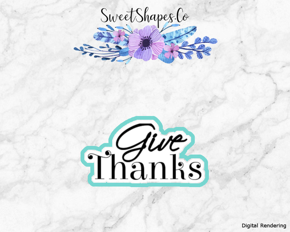 Give Thanks Cookie Cutter