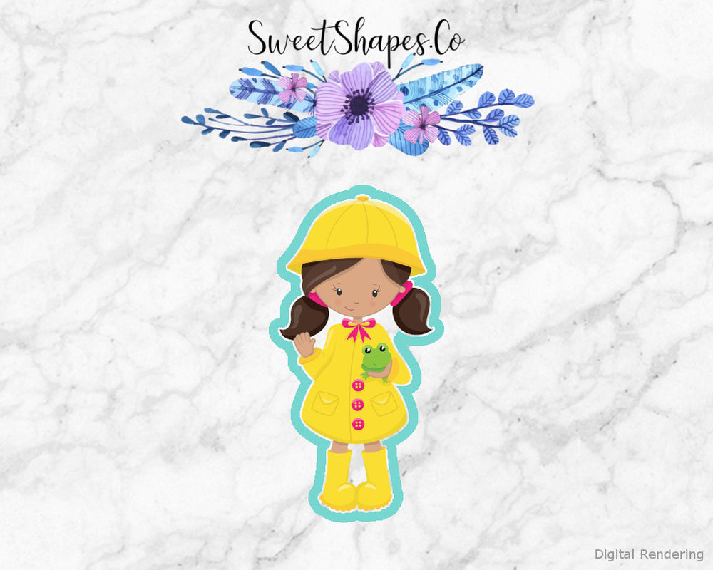 Girl in Raincoat Cookie Cutter