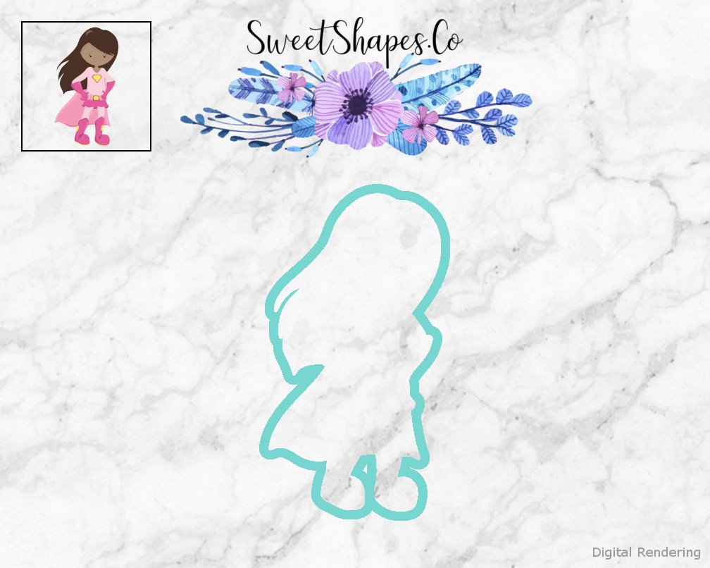 Superhero Girl 1 Cookie Cutter