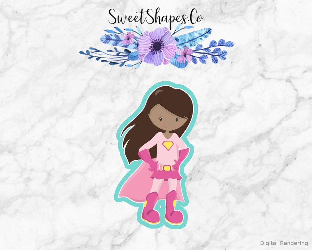 Superhero Girl 1 Cookie Cutter