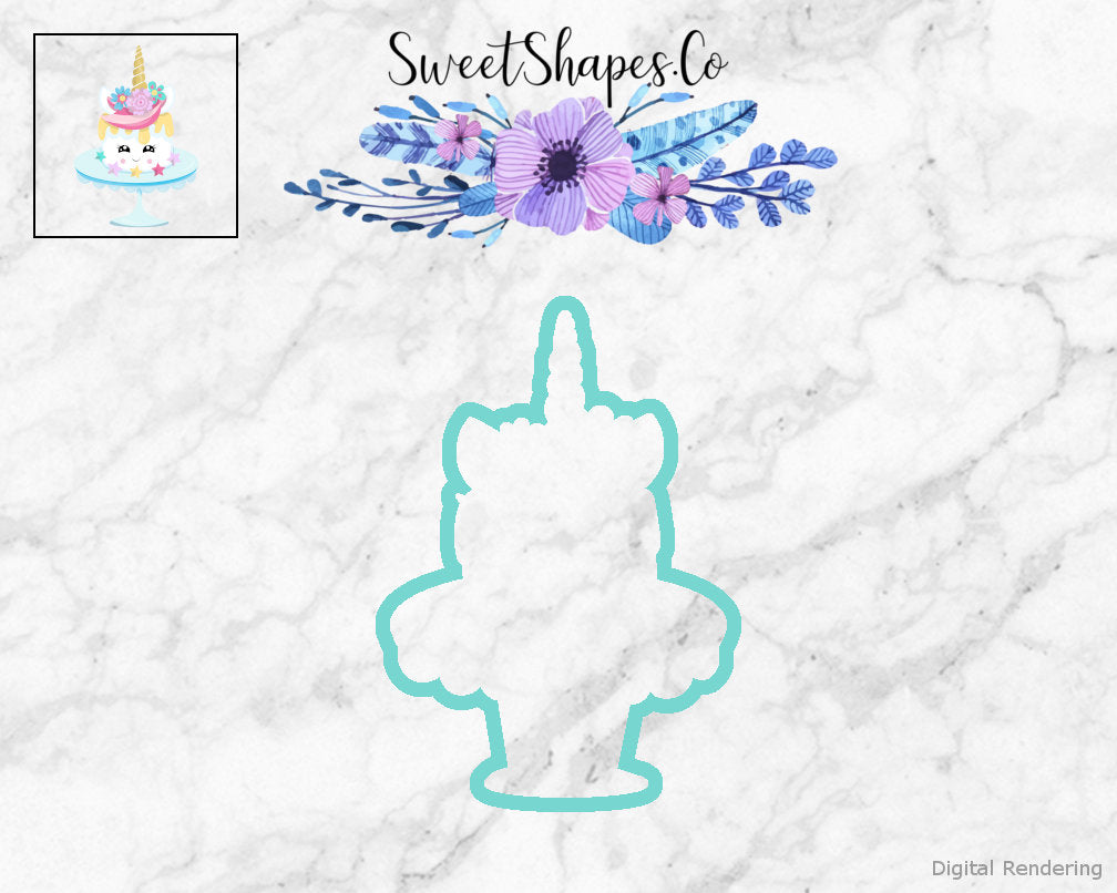 Unicorn Cake Cookie Cutter