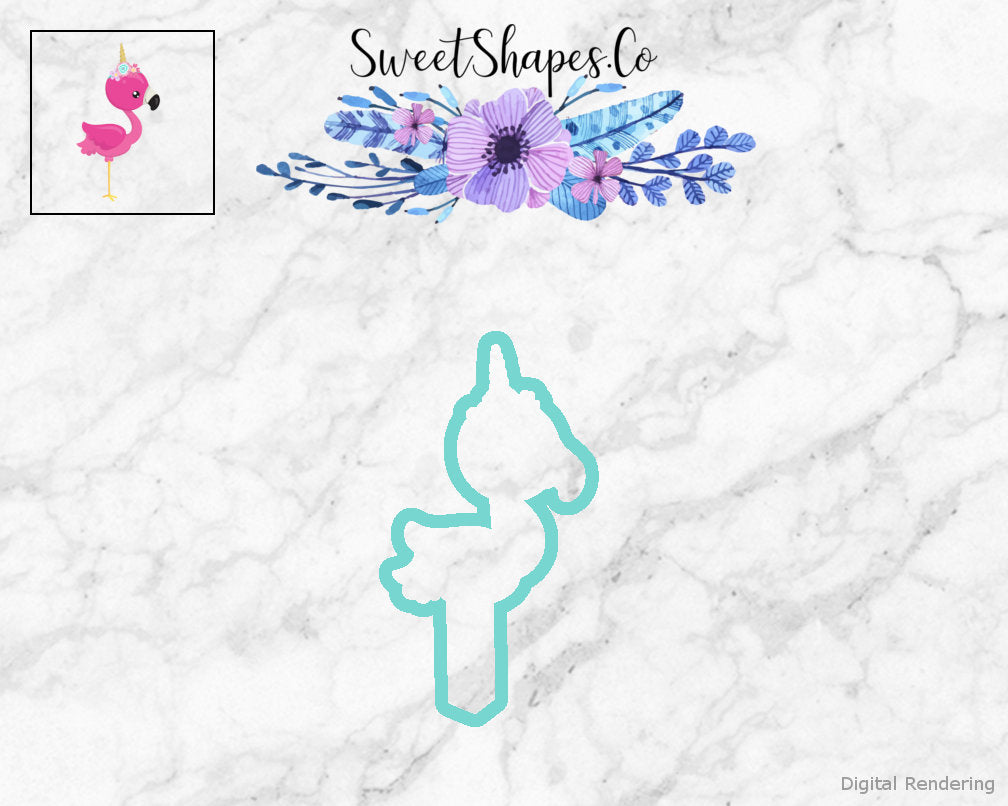 Unicorn Flamingo Cookie Cutter