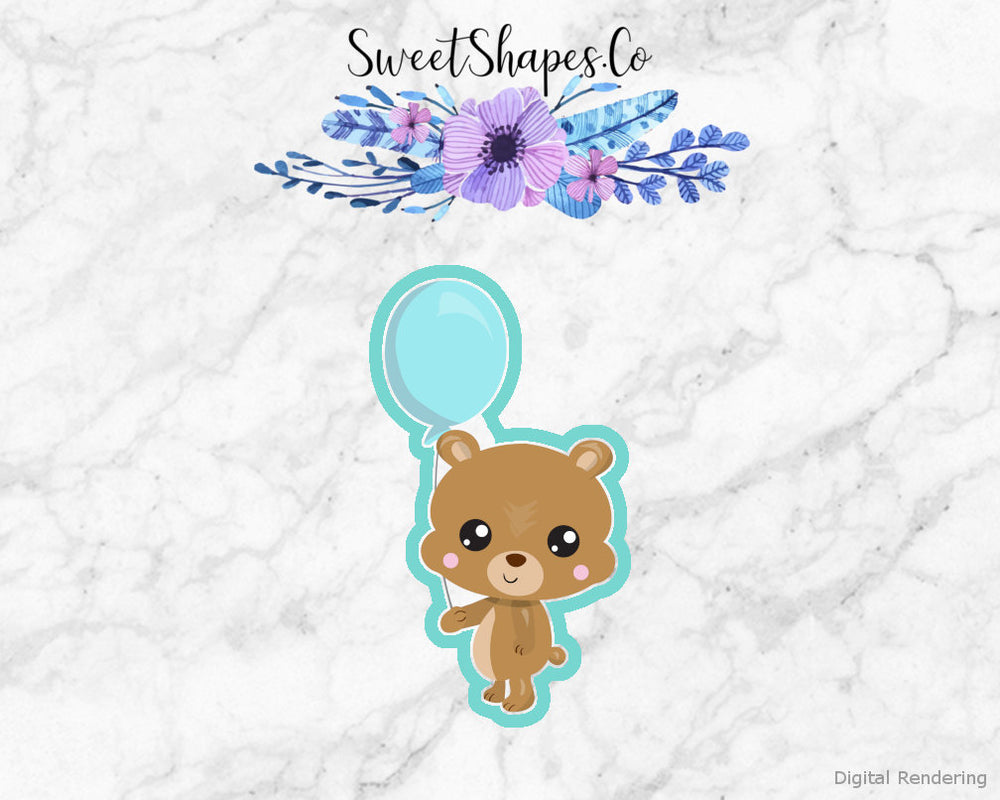 Bear with Balloon Cookie Cutter