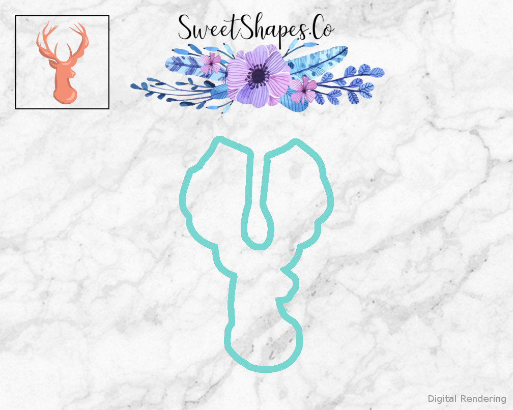 Deer Bust Cookie Cutter
