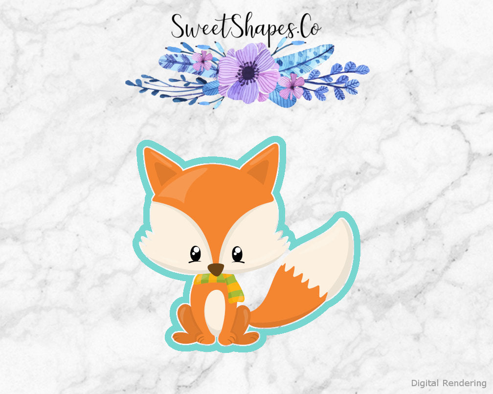Fox with Scarf Cookie Cutter
