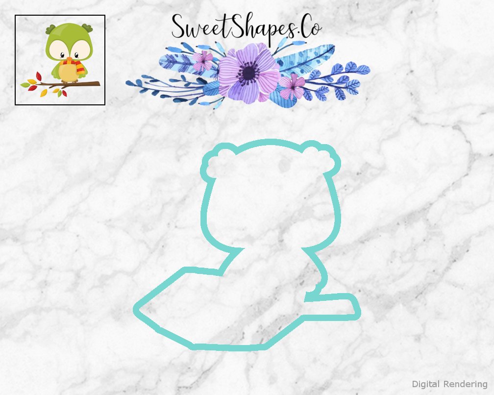 Owl with Scarf Cookie Cutter
