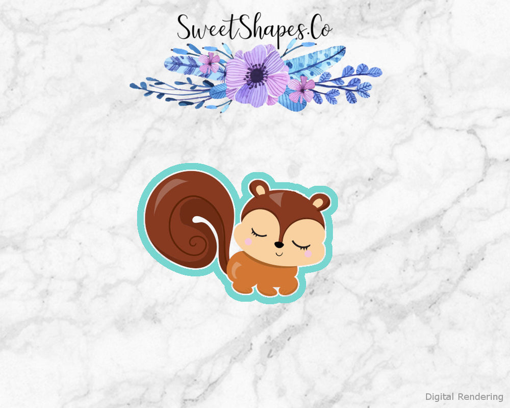 Sleeping Squirrel Cookie Cutter