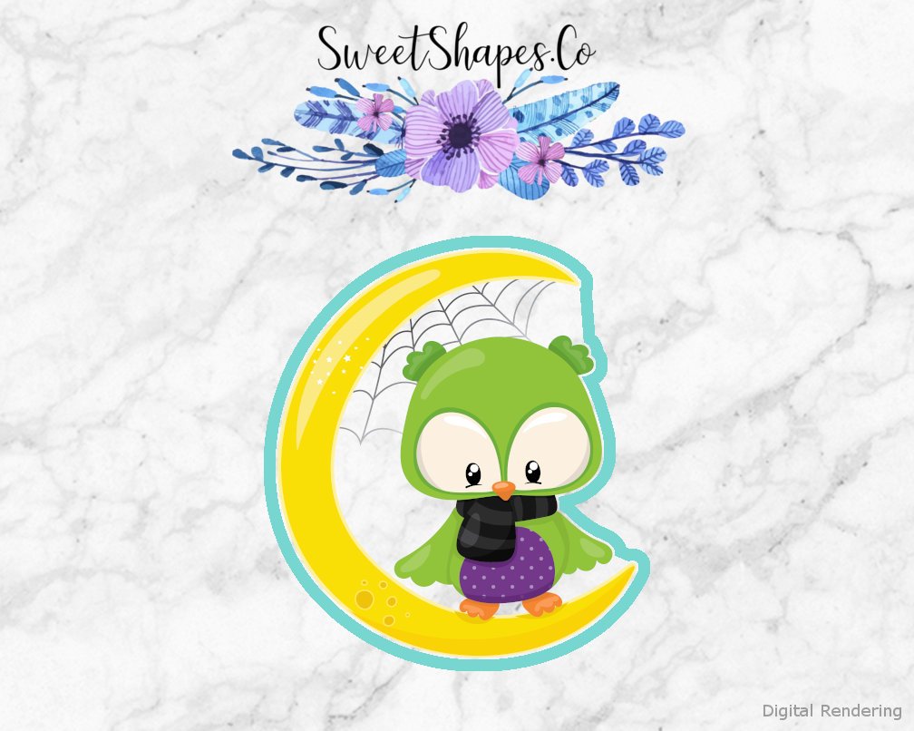Owl On Moon Cookie Cutter