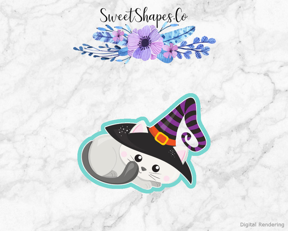 Witch Cat 2 Cookie Cutter
