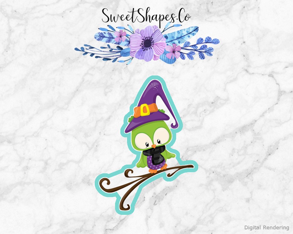 Witch Owl 2 Cookie Cutter