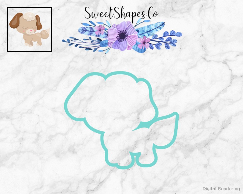Cute Dog 2 Cookie Cutter