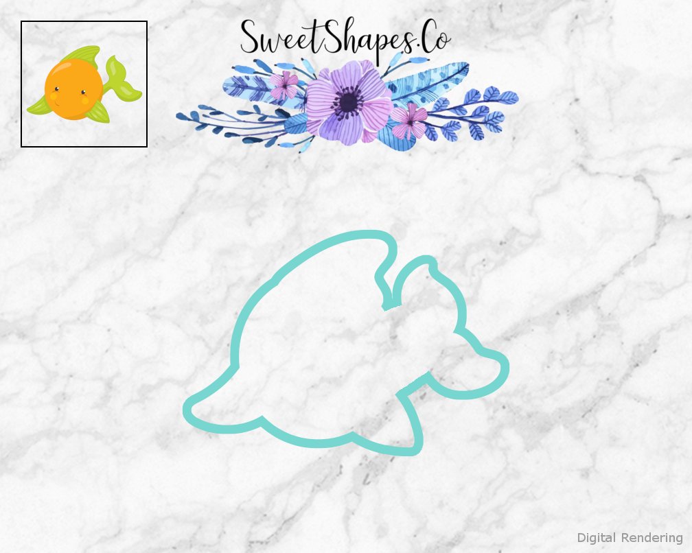 Cute Fish 3 Cookie Cutter