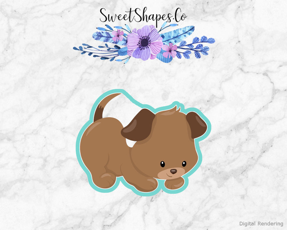 Cute Puppy 2 Cookie Cutter