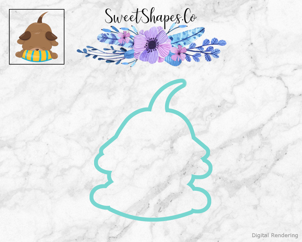Cute Puppy Eating Cookie Cutter