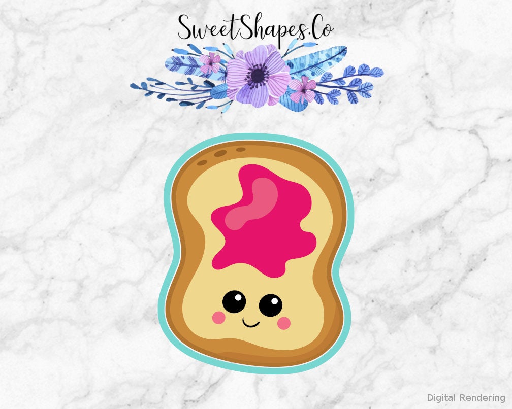 Jam on Toast Cookie Cutter