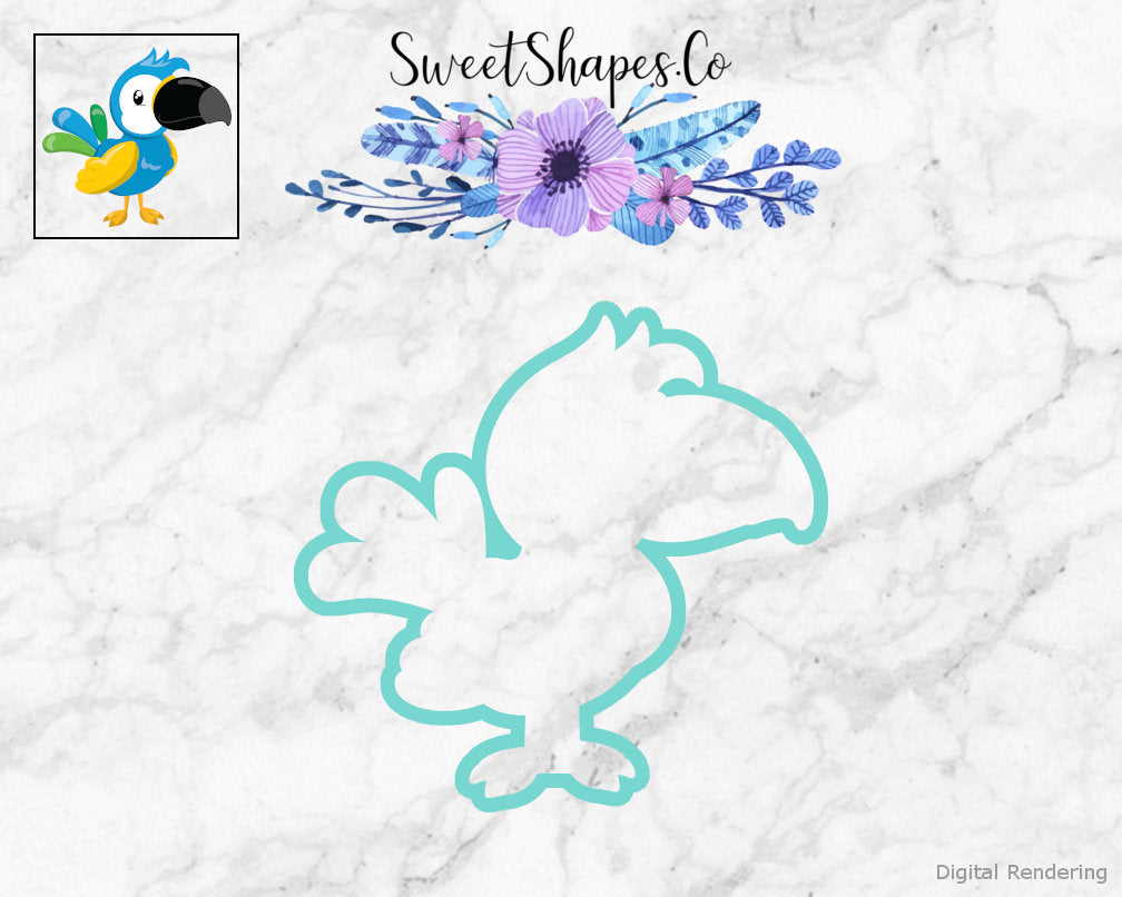 Tropical Bird 3 Cookie Cutter