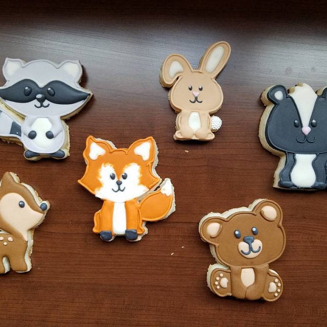 Woodland Creatures Cookie Cutters - Set of 8 cutters